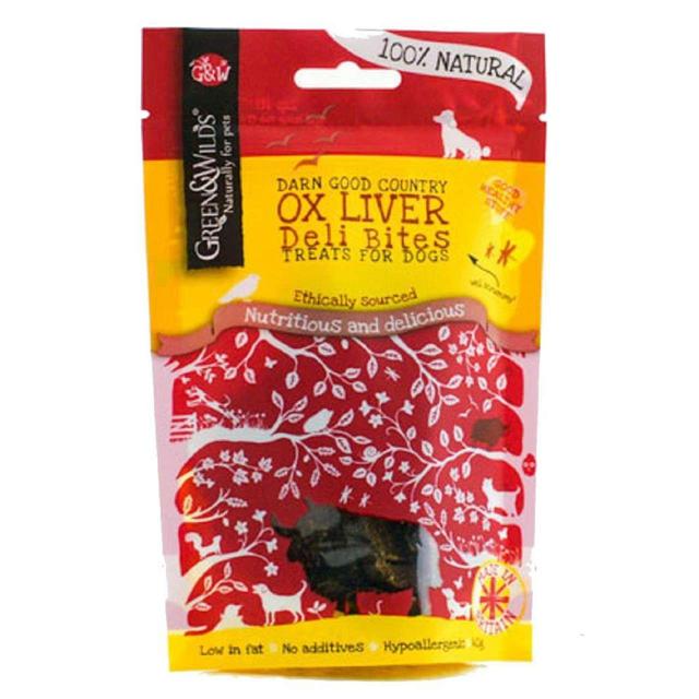 Green & Wilds Ox Liver Deli Bites Dog Treats   40g