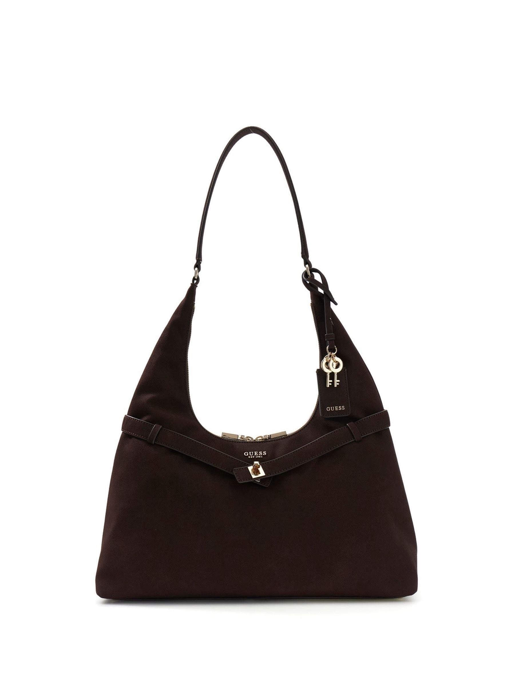 Guess Brown Ella Hobo Bag polyester - British product