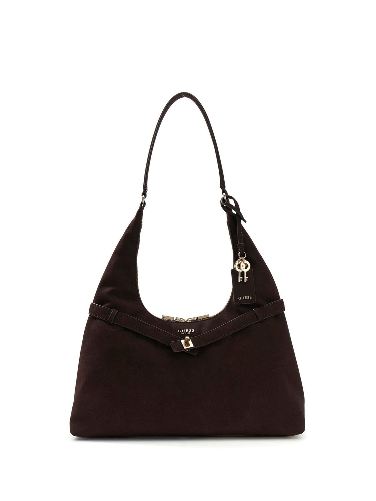 Guess Brown Ella Hobo Bag polyester - British product