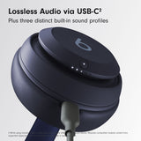 Beats Studio Pro Navy over-ear wireless headphones, imported from the UK