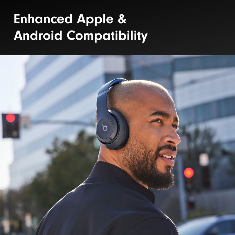 Beats Studio Pro Navy over-ear wireless headphones, imported from the UK