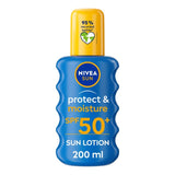 NIVEA SUN Protect & Moisture SPF 50+ Sun Lotion Spray    200ml GOODS M&S   