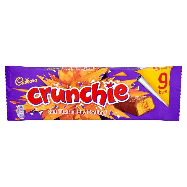 Cadbury Crunchie Chocolate Bar Multipack   9 x 26.1g GOODS M&S   