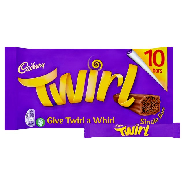 Cadbury Twirl Chocolate Bar Multipack    10 x 21.5g GOODS M&S   