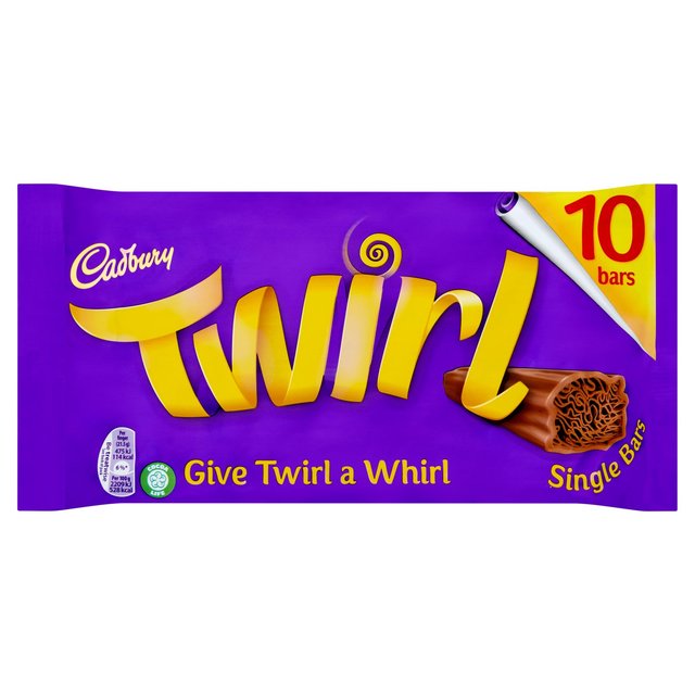 Cadbury Twirl Chocolate Bar Multipack    10 x 21.5g GOODS M&S   