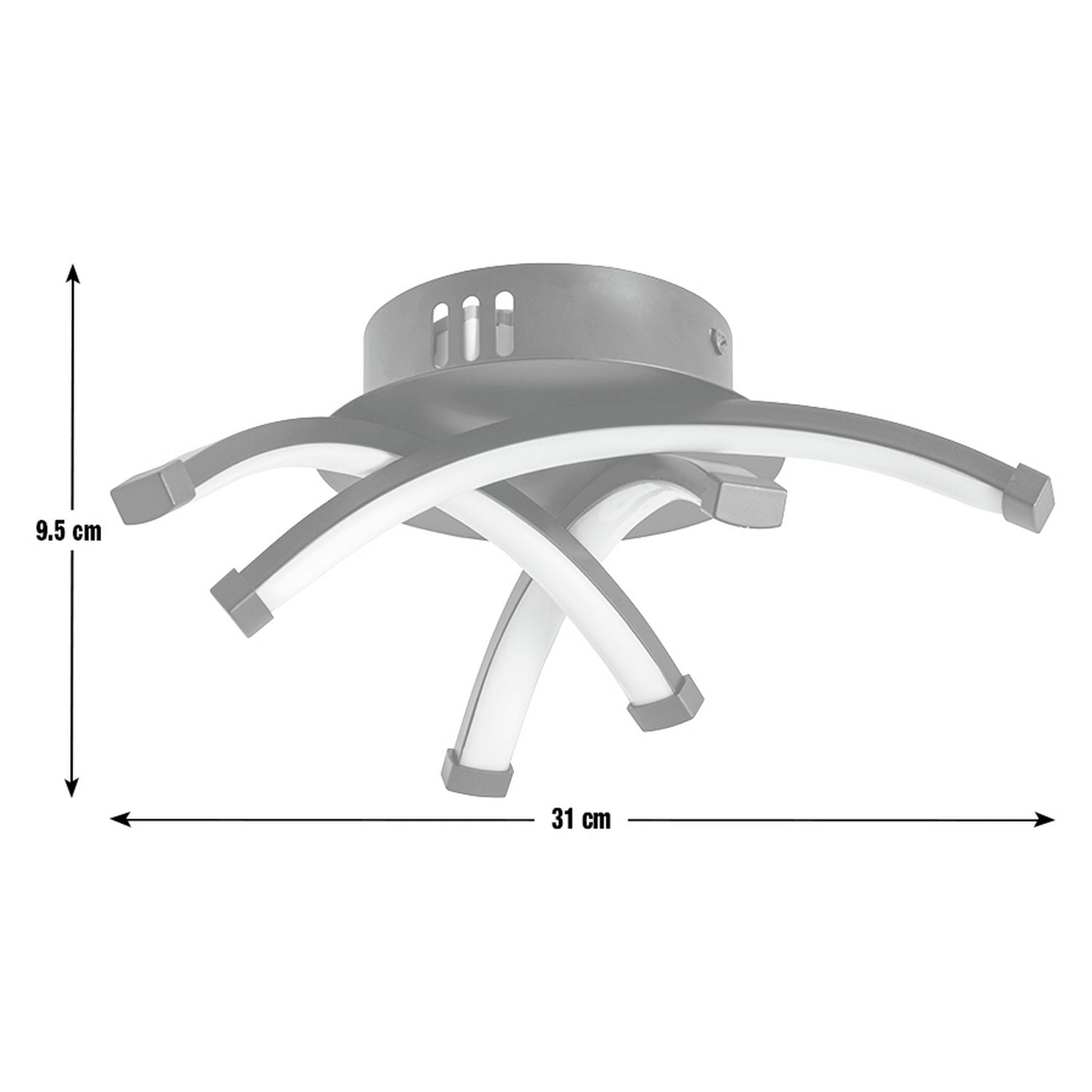 Argos Home black criss cross flush ceiling light 31cm, imported from the UK