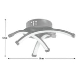 Argos Home black criss cross flush ceiling light 31cm, imported from the UK