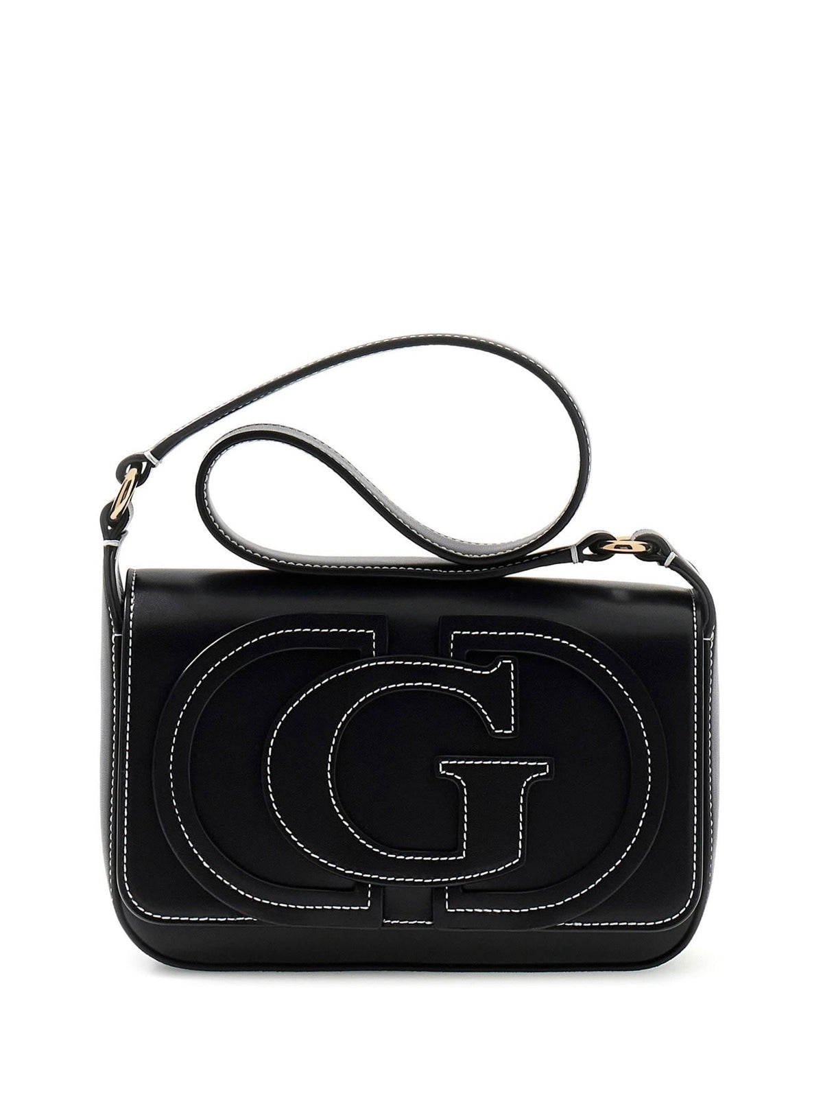 Guess Black Ruby Flap Shoulder Bag, UK version