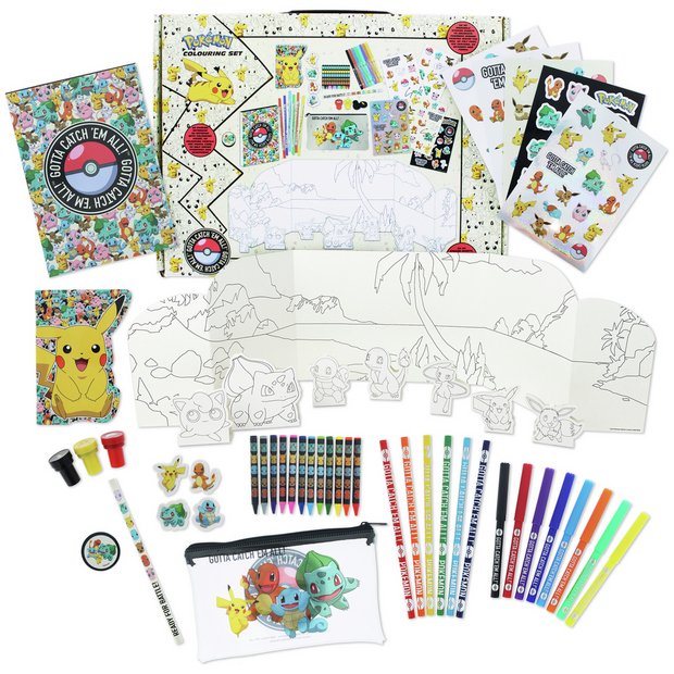 Pokémon activity colouring set 142 piece - British product