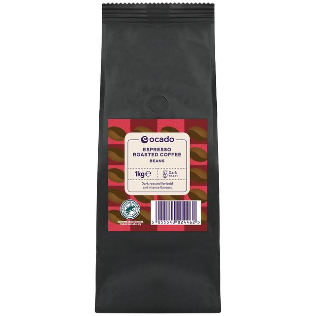 Ocado Espresso Roasted Coffee Beans   1kg