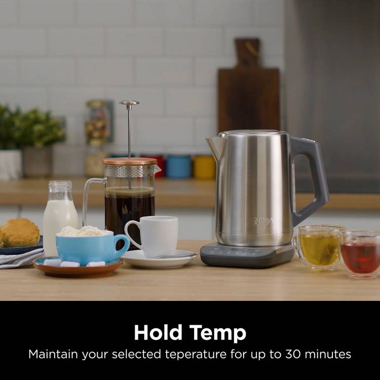 Ninja perfect temperature kettle stainless steel 1.7L, imported from the UK