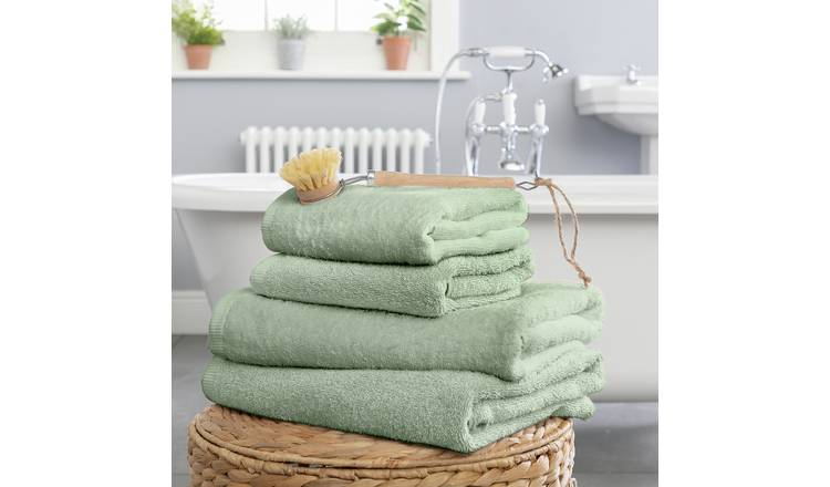 Habitat 4 piece towel bale green, UK version