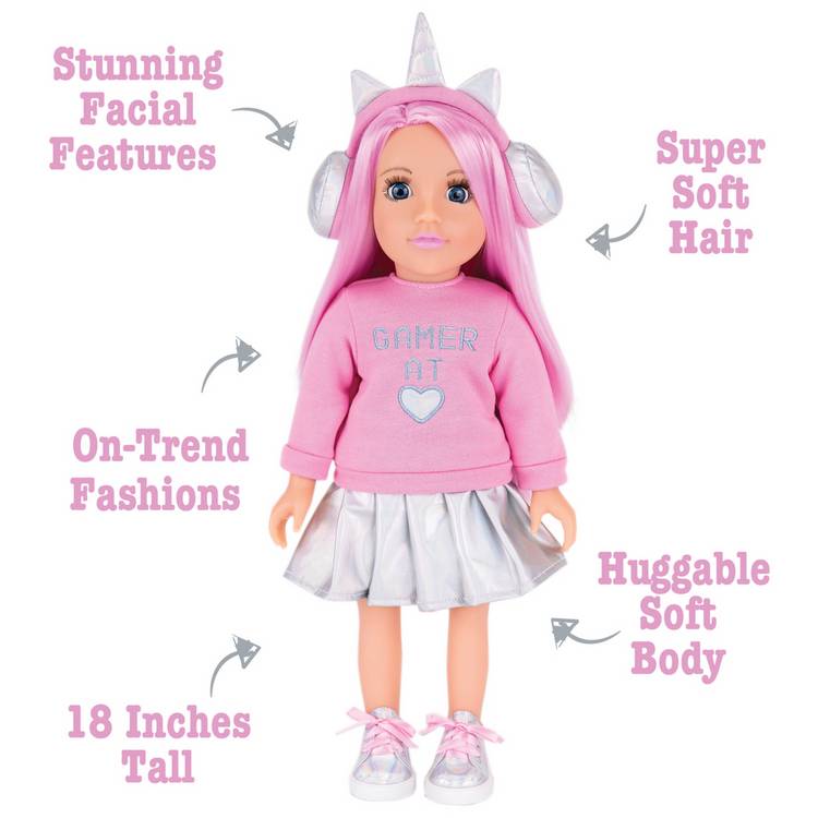 DesignaFriend Candy Girl gamer doll 18 inch (British brand)