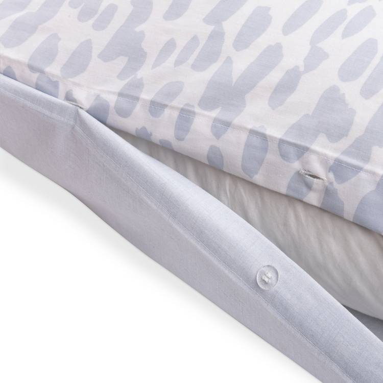 Habitat Brush Strokes Print Bedding Set in eggshell blue, imported from the UK
