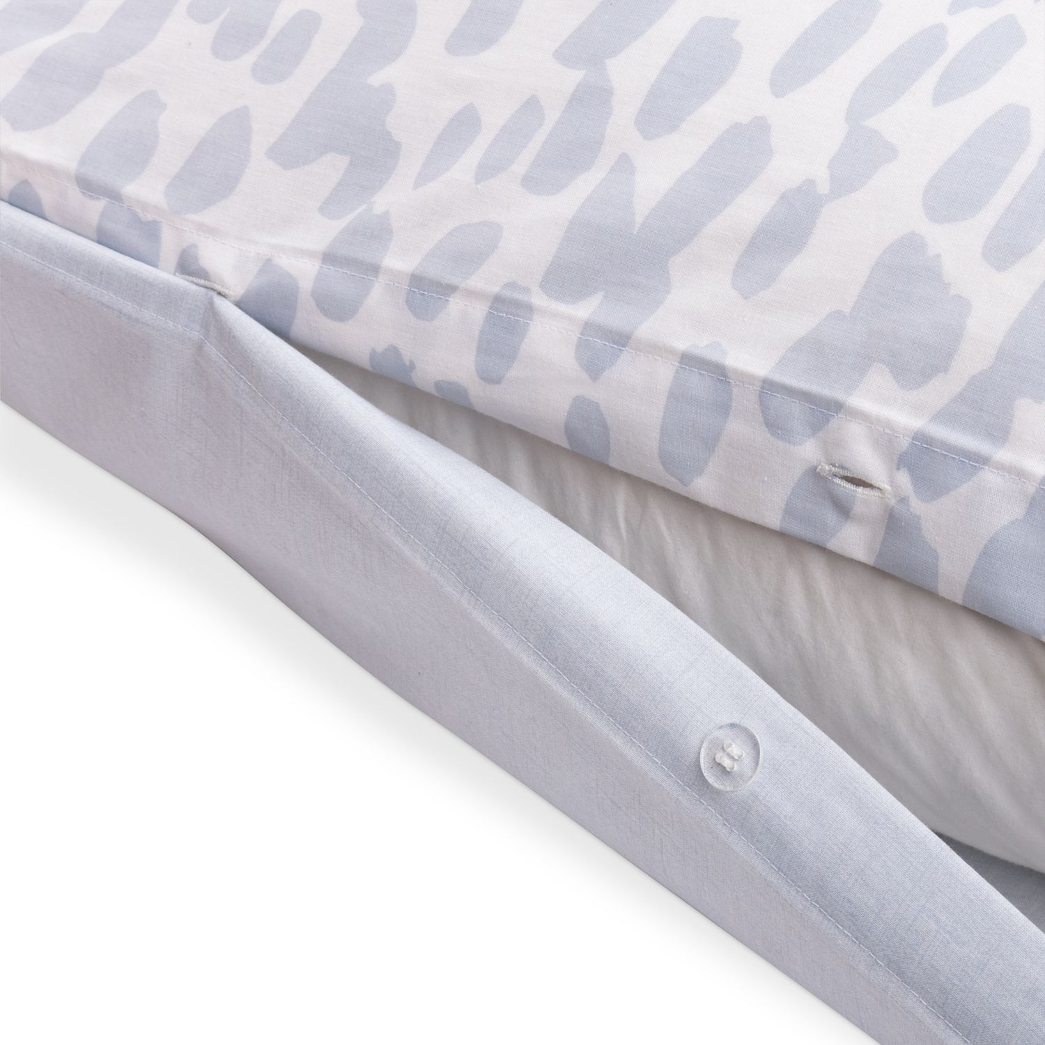 Habitat Brush Strokes Print Bedding Set in eggshell blue, imported from the UK