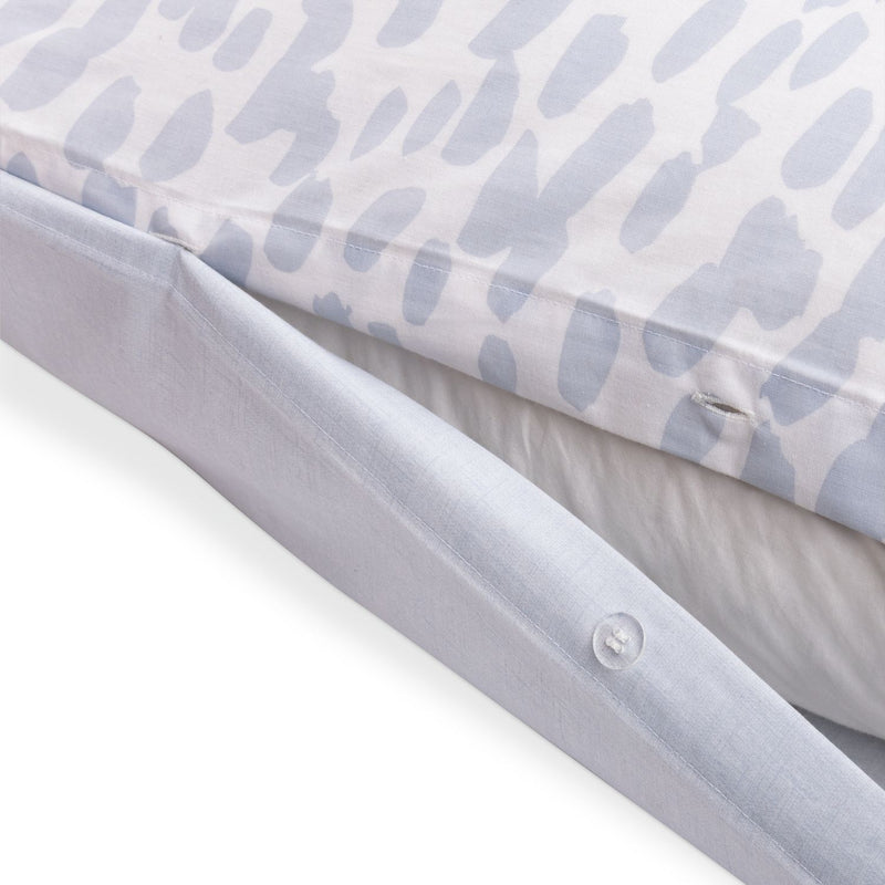Habitat Brush Strokes Print Bedding Set in eggshell blue, imported from the UK