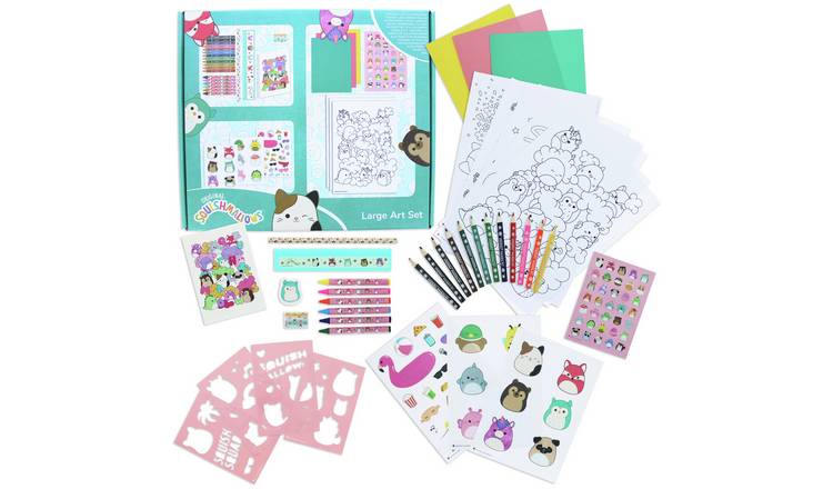 Squishmallows large art colouring set 135 pieces (British brand)