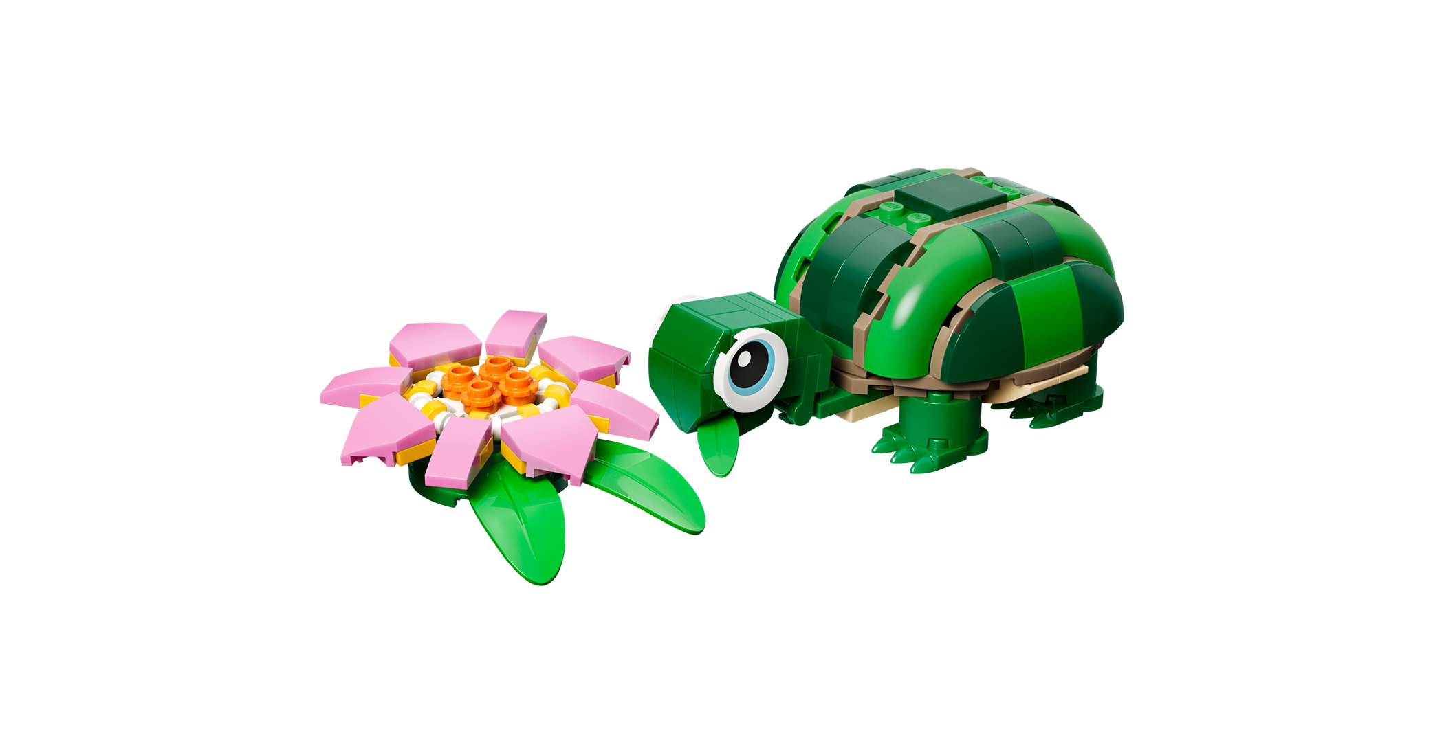 LEGO Creator Turtle with Water Lily flower 124 pieces (British brand)
