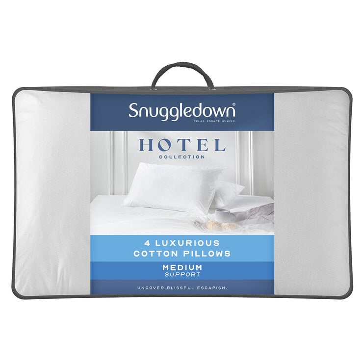 Snuggledown Clusterdown synthetic pillows 4-pack, imported from the UK