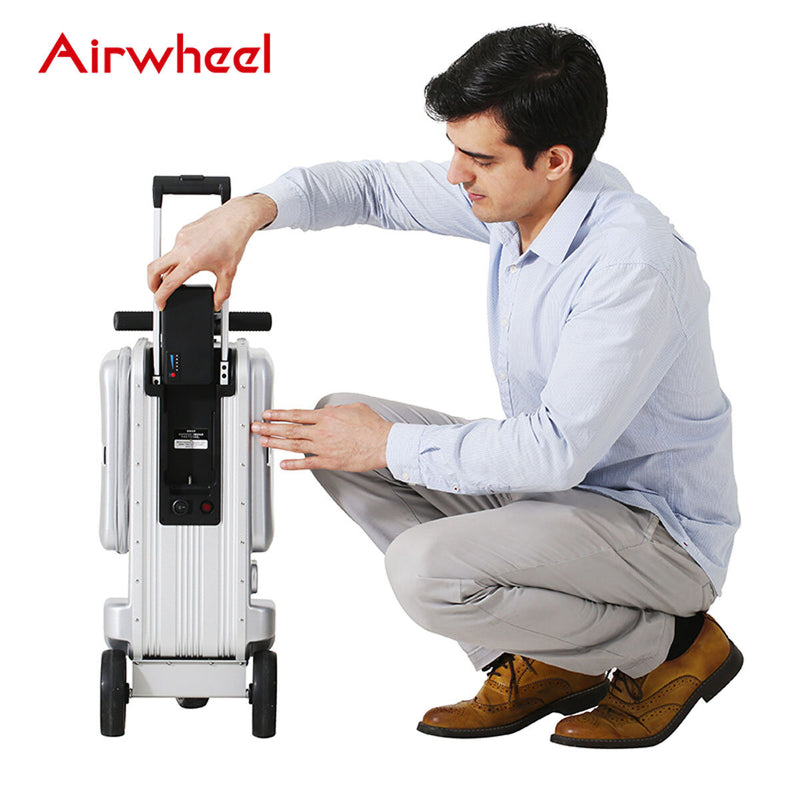 Airwheel electric ride-on hardside case silver, imported from the UK