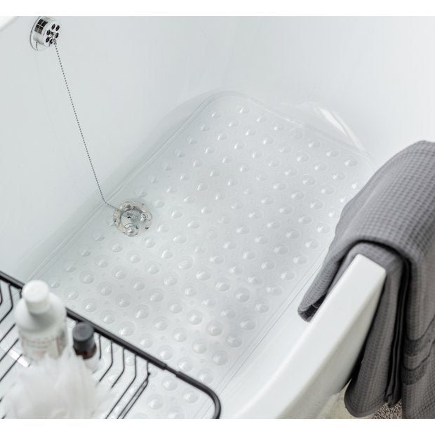 Argos Home clear PVC bath mat 38x70cm - British product