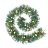 Livingandhome pre-lit Christmas garland 270cm, imported from the UK