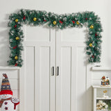 Livingandhome pre-lit Christmas garland 270cm, imported from the UK