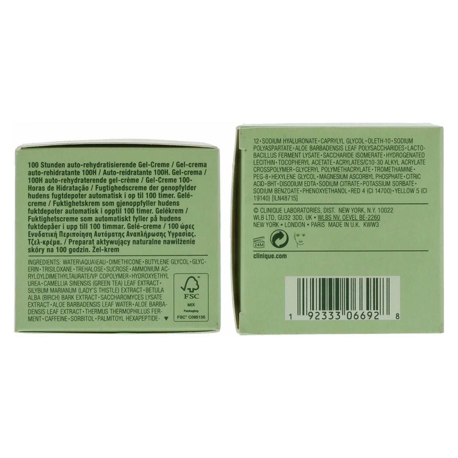 Clinique Moisture Surge Auto-Replenishing Hydrator gel cream, imported from the UK