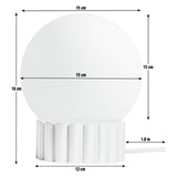 Habitat Ribbed Globe table lamp blue white (British brand)