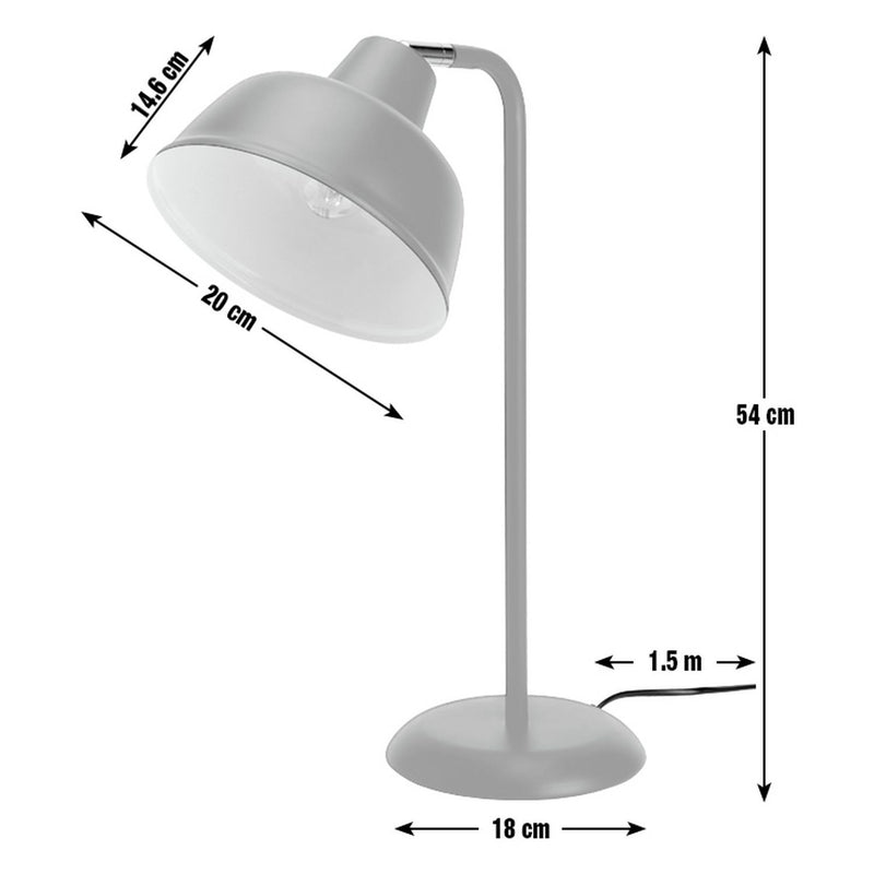 Argos Home Benson Metal Table Lamp - Matt Black