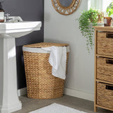 Habitat corner water hyacinth laundry basket 40L, imported from the UK