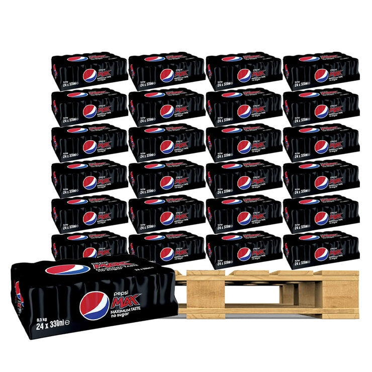 Pepsi Max Cans 24 x 330ml 110 Units Pallet Deal