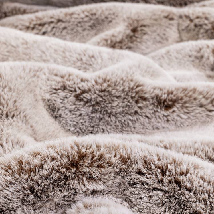 Habitat faux fur throw brown 125x150cm, UK version