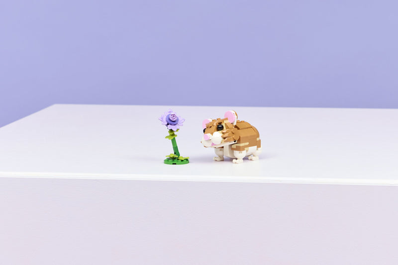 LEGO Creator 3 in 1 Cute Hamster with a Flower building set - British product