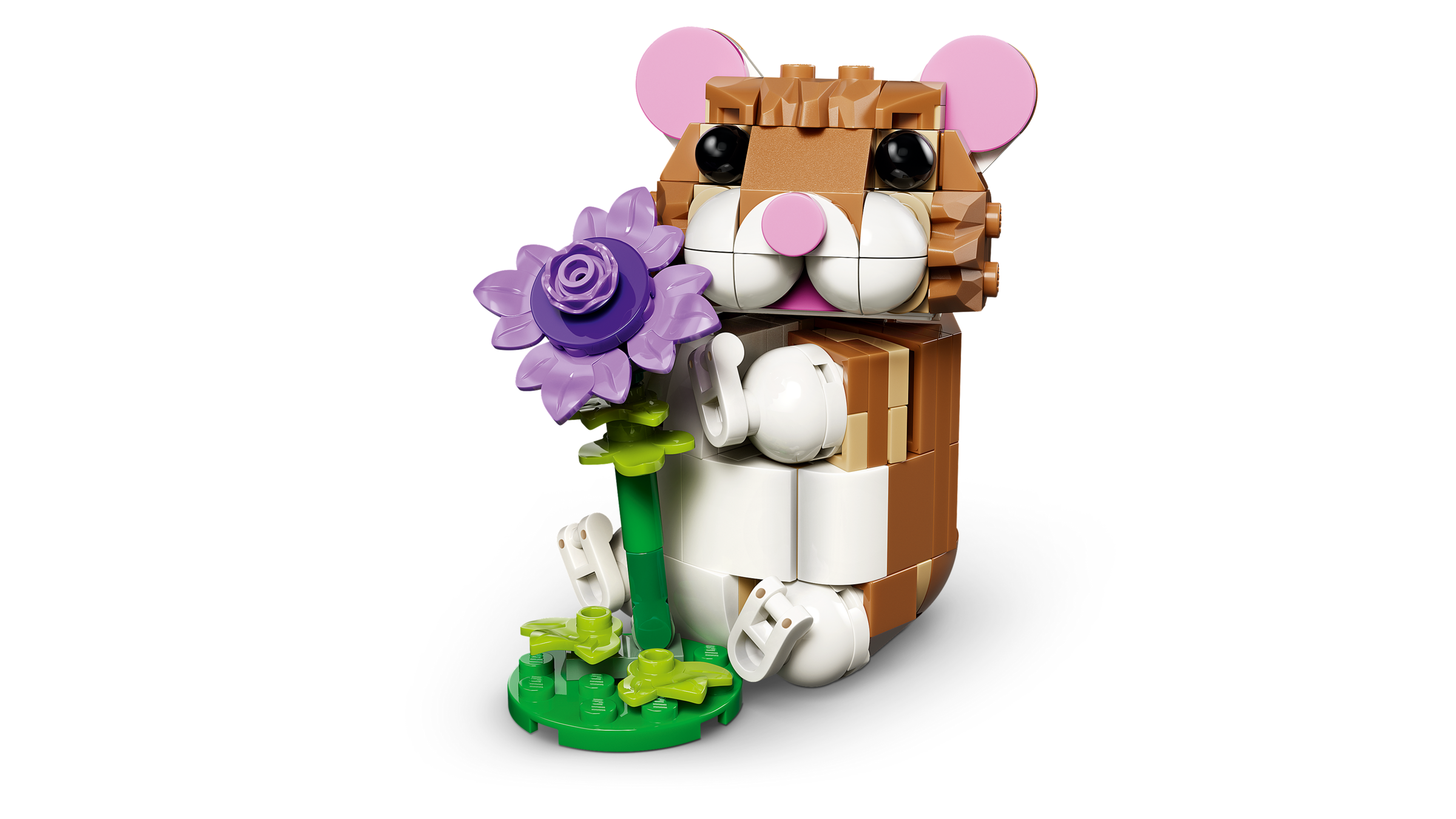 LEGO Creator 3 in 1 Cute Hamster with a Flower building set - British product