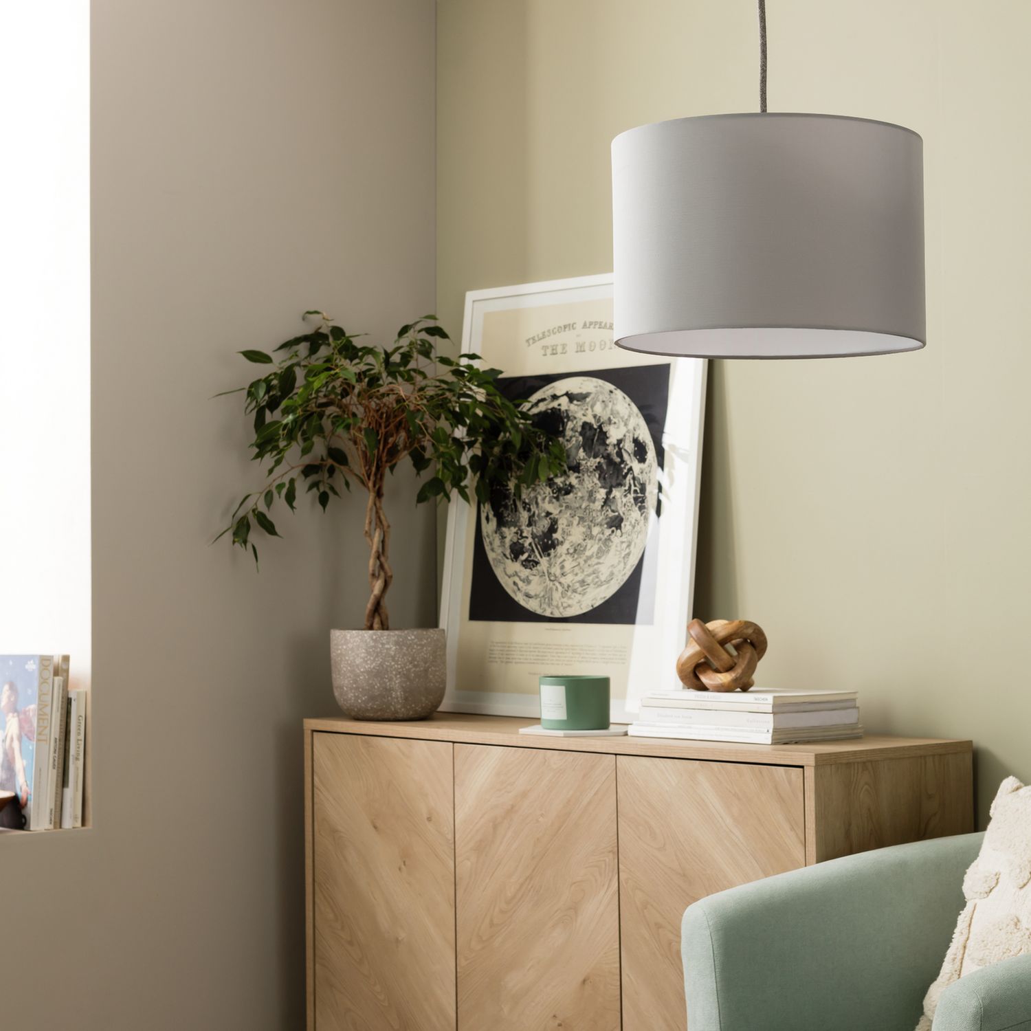 Argos Home Grey Easy Fit Lampshade - 30cm