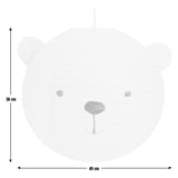 Argos Home cream paper bear lampshade 40cm, UK version