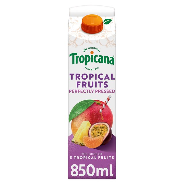 Tropicana Long Life Pure Tropical Fruit Juice   850ml GOODS M&S   