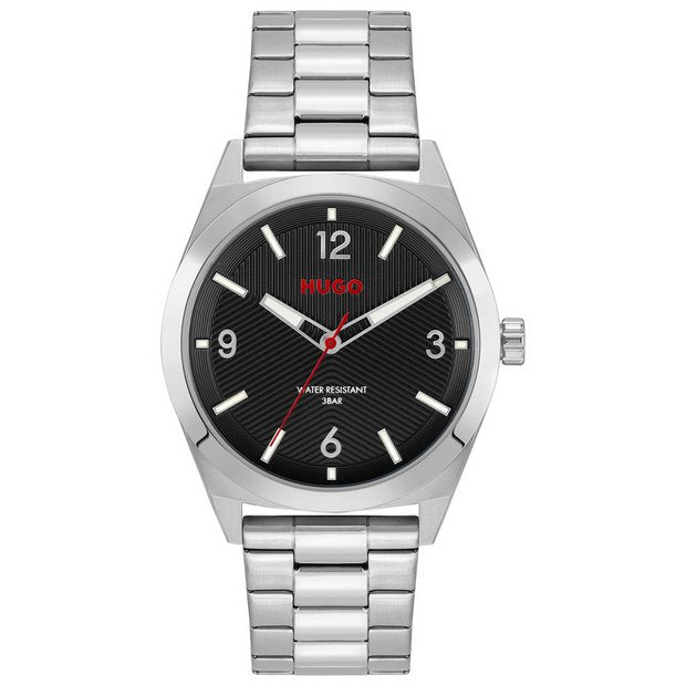HUGO silver stainless steel watch - British product