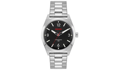 Argos HUGO Men's Silver Stainless Steel Watch Black Dial 42mm- Buy online at McGrocer