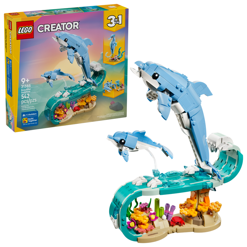 LEGO Creator 3 in 1 Sea Animals dolphins building toy (British brand)