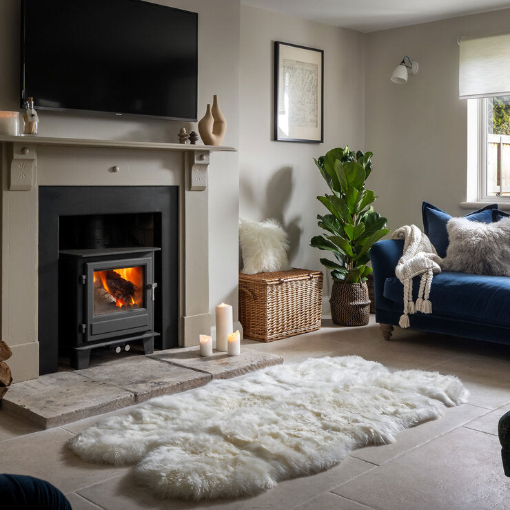 Naturally Sheepskins long wool quad rug 180x110 cm, UK version