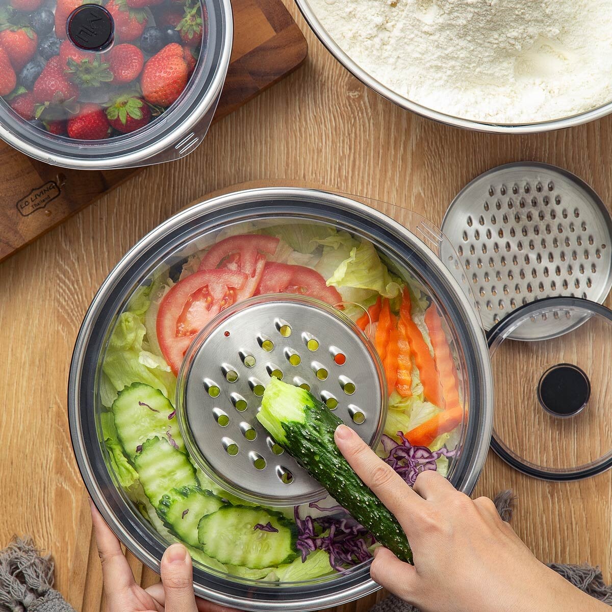 MIU mixing bowls set 11 piece 1.5-8qt - British product