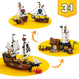 LEGO Creator pirate ship building set 1074 pieces, UK version