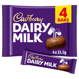 Cadbury Dairy Milk Chocolate Bar Multipack   4 x 33.5g GOODS M&S   