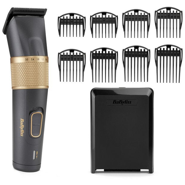 BaByliss Graphite Precision Cordless Hair Clipper, imported from the UK