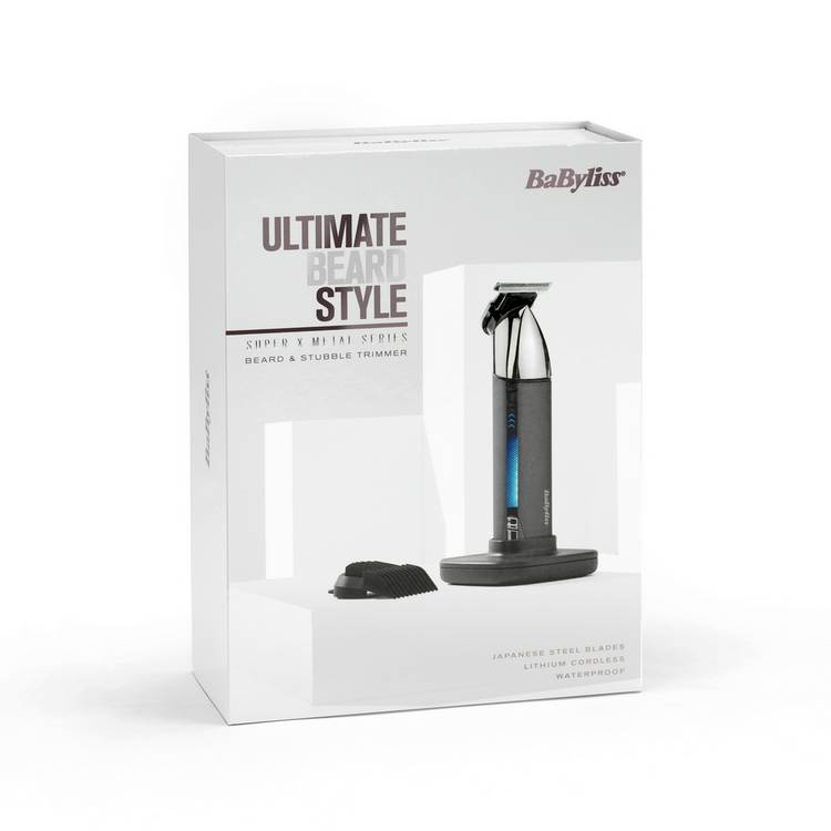 BaByliss Super-X Metal cordless beard trimmer, imported from the UK