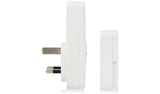 Byron plug-in doorbell white 100m range, UK version