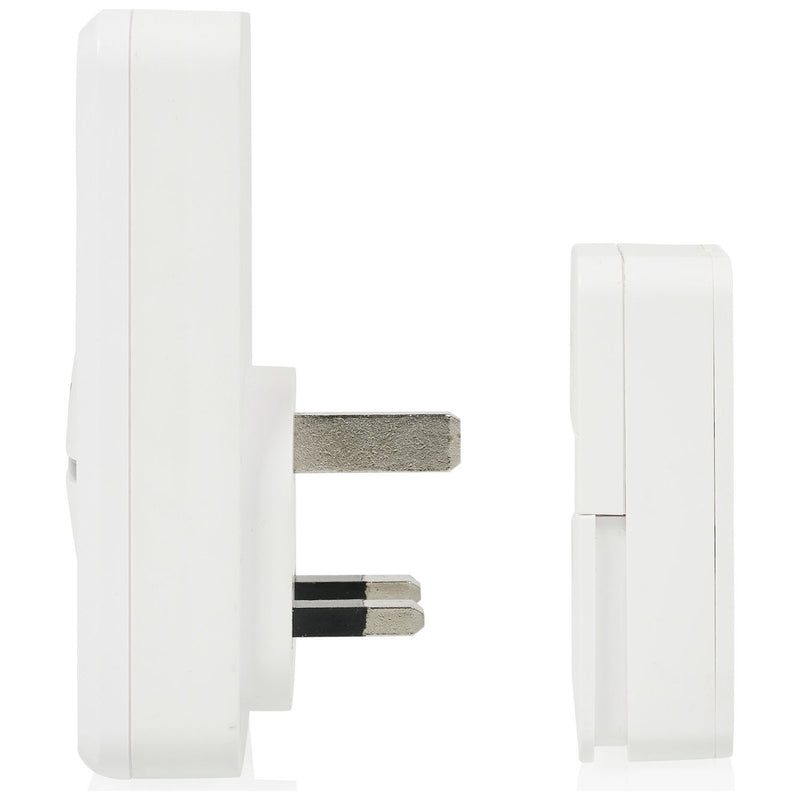 Byron plug-in doorbell white 100m range, UK version