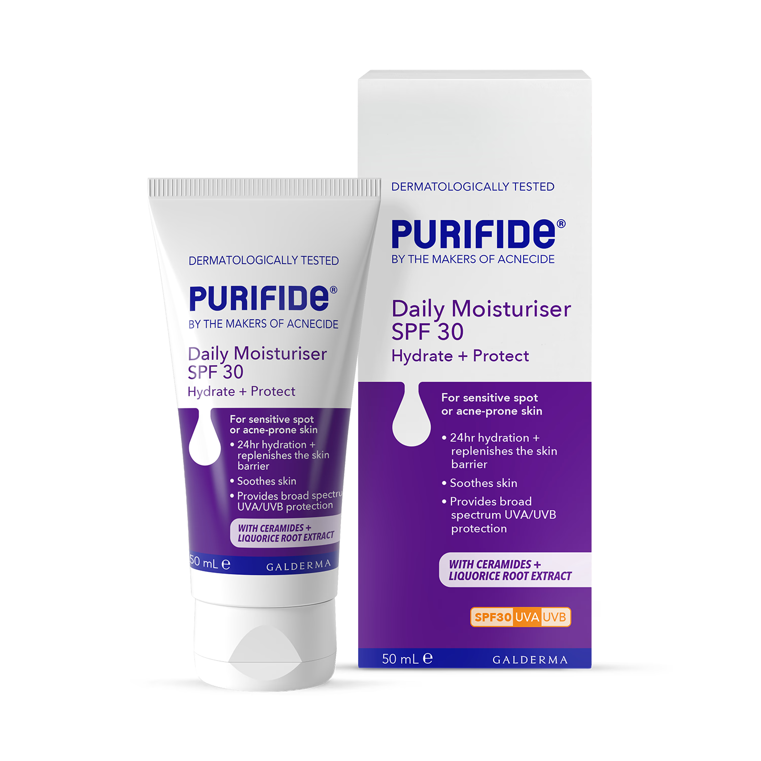 Acnecide moisturiser SPF30 50ml (British brand)